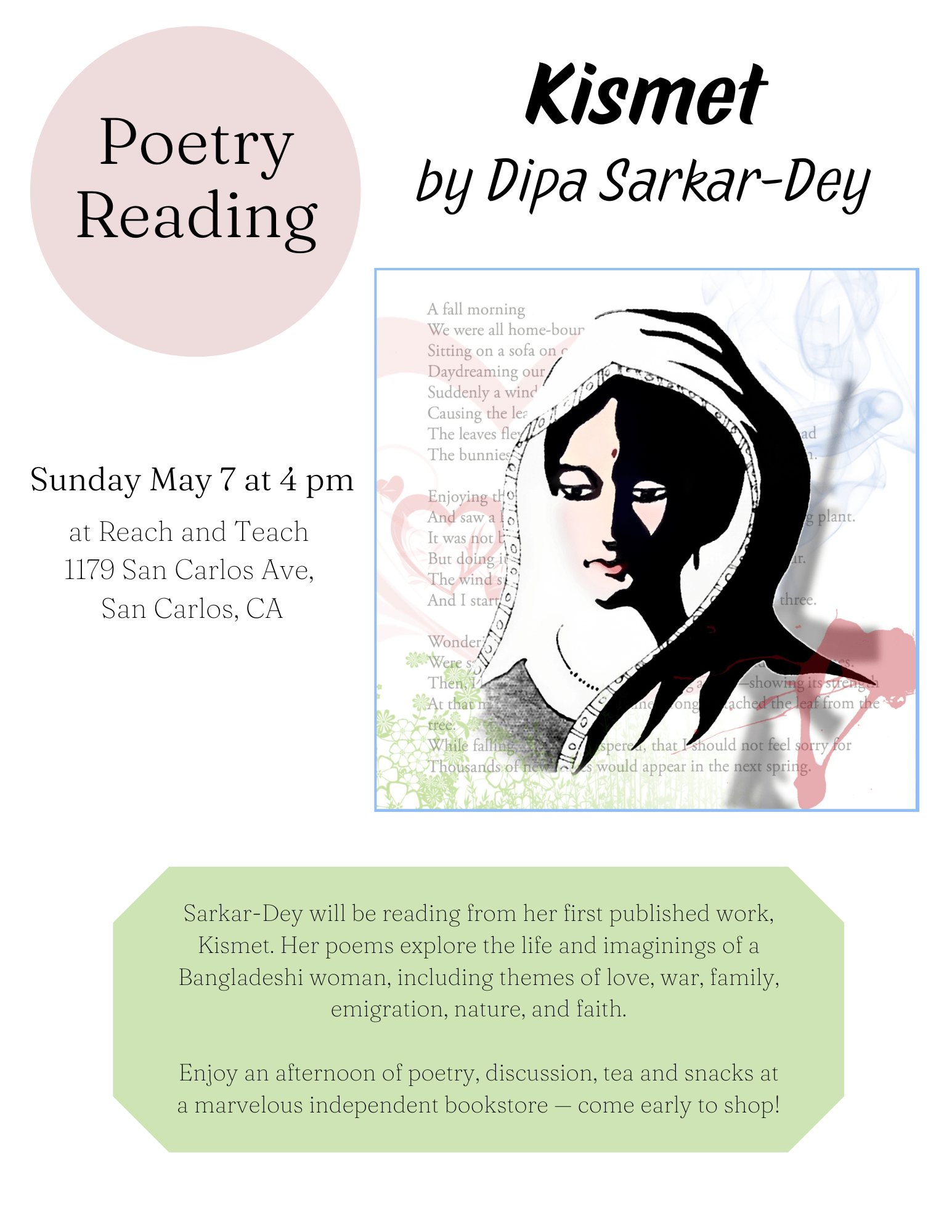 Poetry Reading by Dipa SarkarDey India Currents