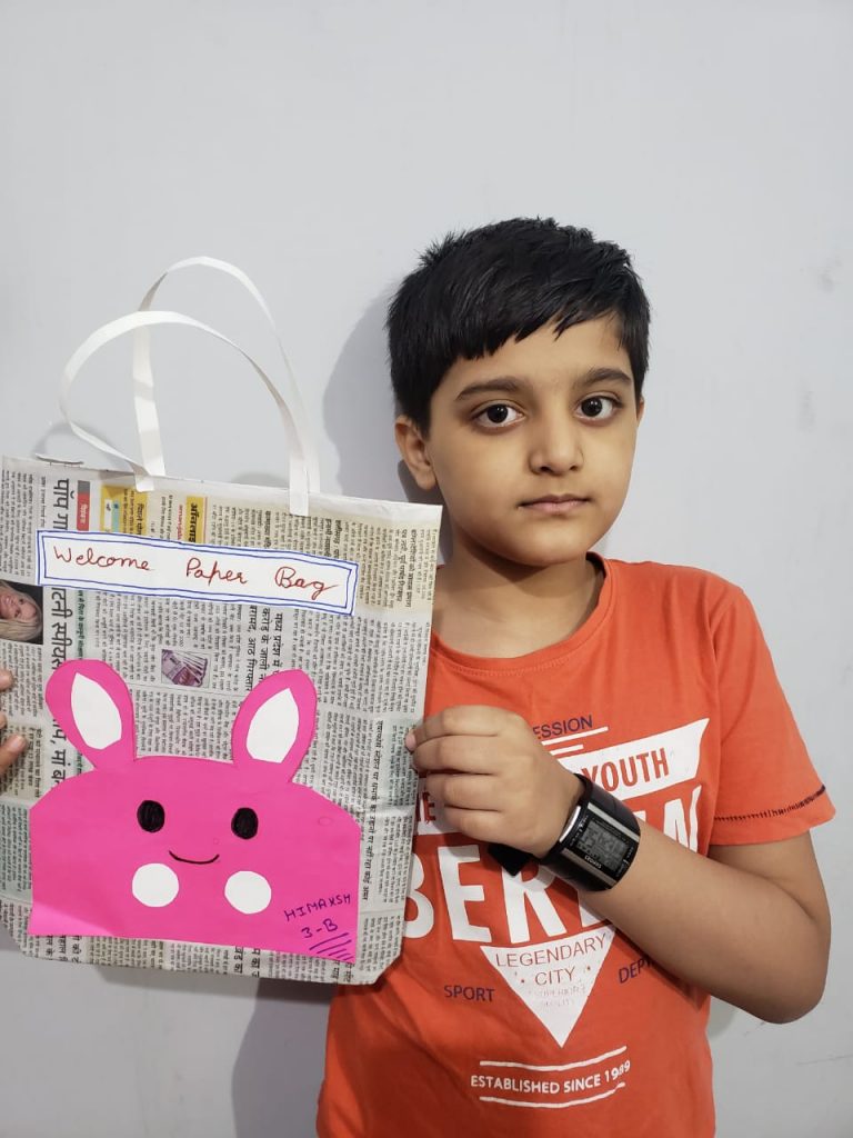 DPS Rajnagar Extension’s students celebrated Paper Bag Day India