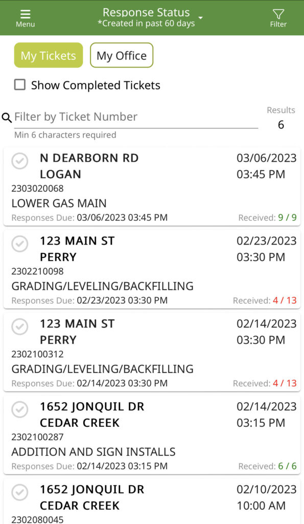 Homeowner Positive Response Indiana 811