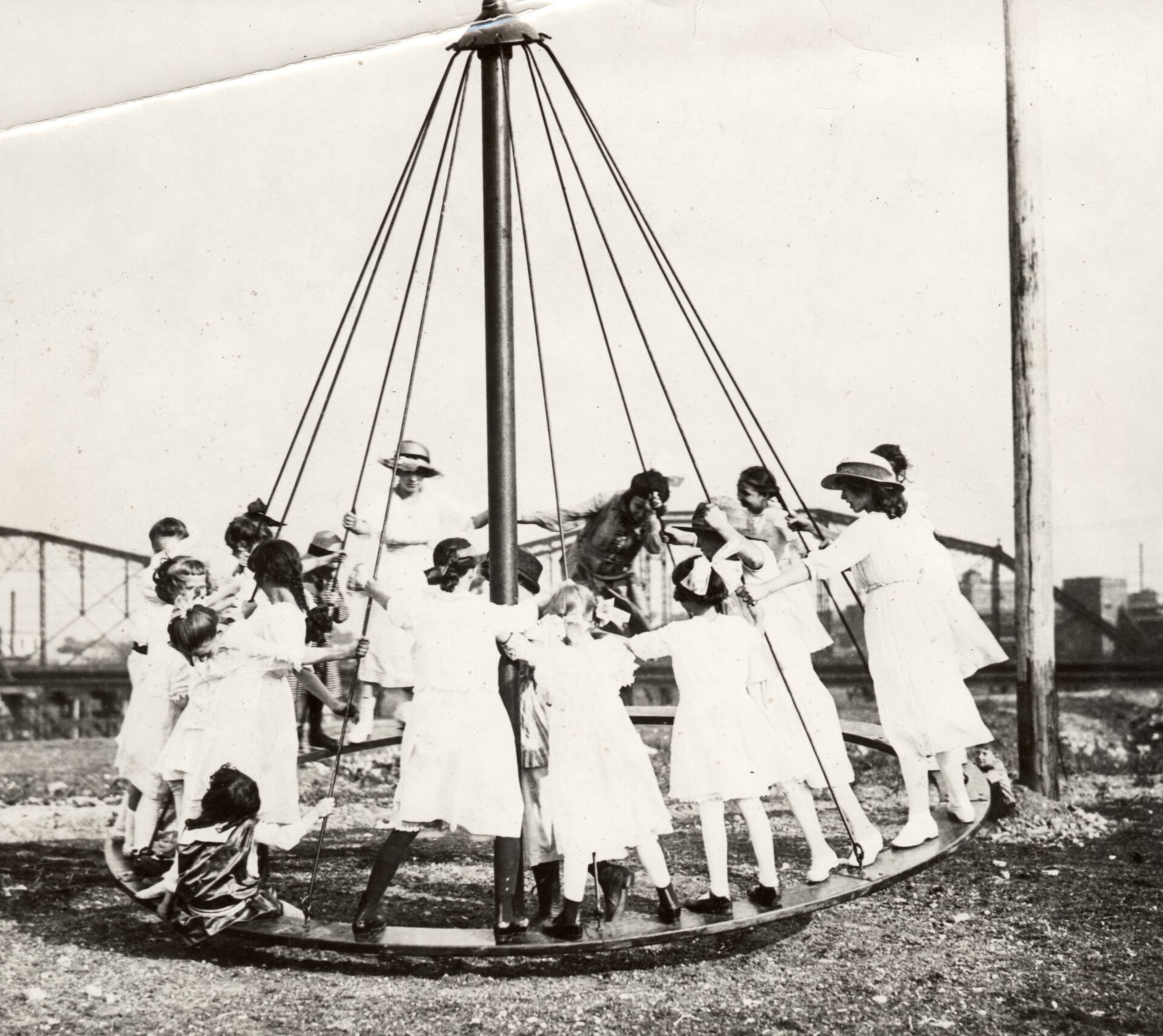Sliding Into Summer Playground Equipment of Old