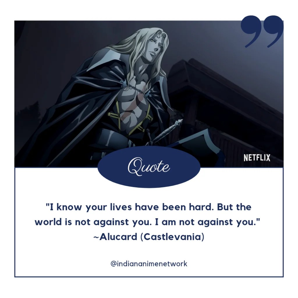 30 New Quotes From Netflix Castlevania Indian Anime Network