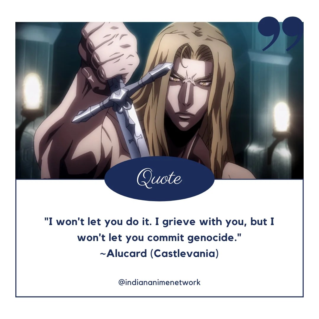 30 New Quotes From Netflix Castlevania Indian Anime Network