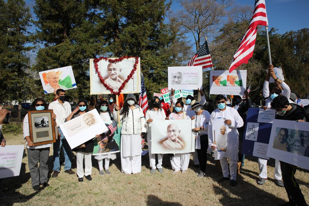 Indian Americans Hold Peace Vigil and Car Rally in California to