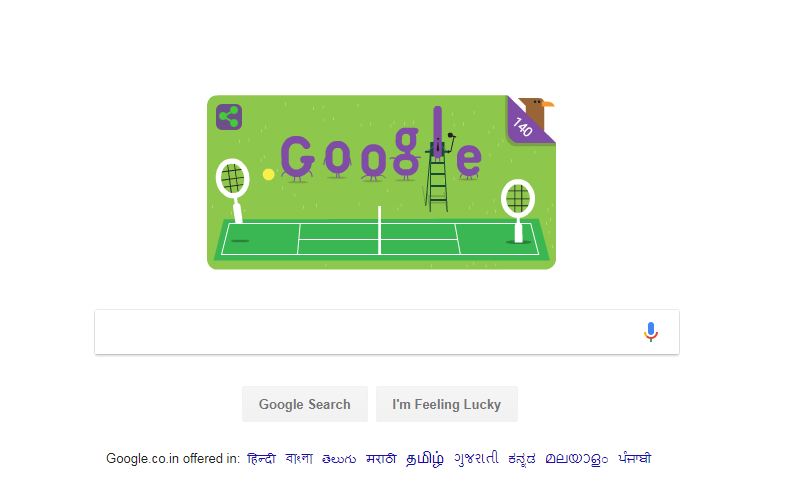 Google celebrates 140 years of Wimbledon with traditional purple, green