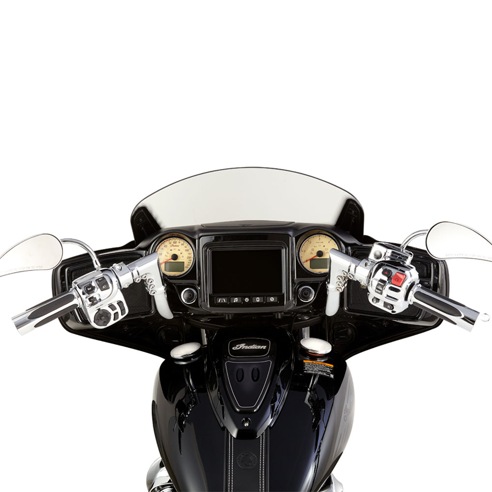 Ness Modular Adjustable Handle Bars Chrome Black Indian Chieftain