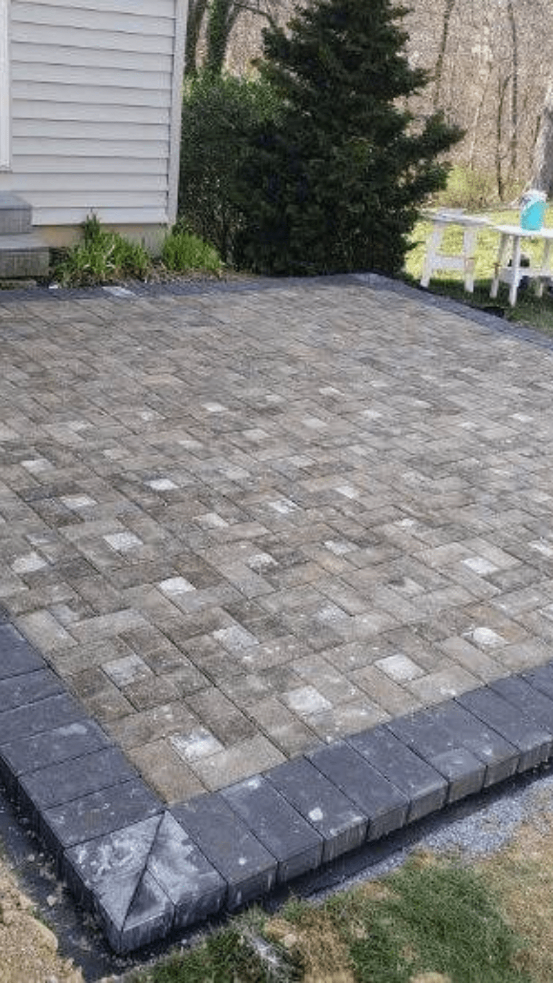 Paver Patio & Mulch Install Indian Run Landscaping