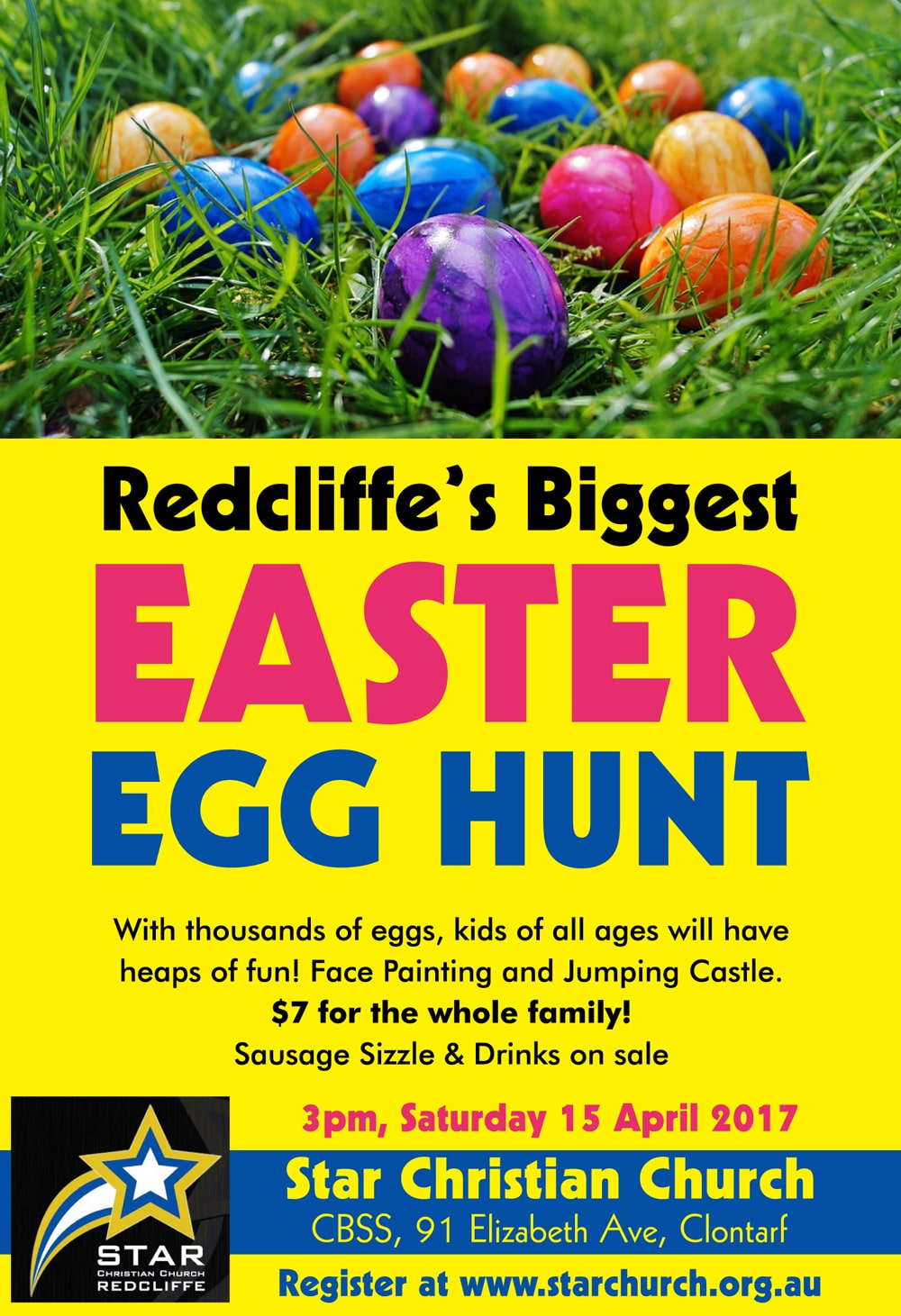 Star Christian Church Redcliffe's Biggest EASTER EGG HUNT Brisbane