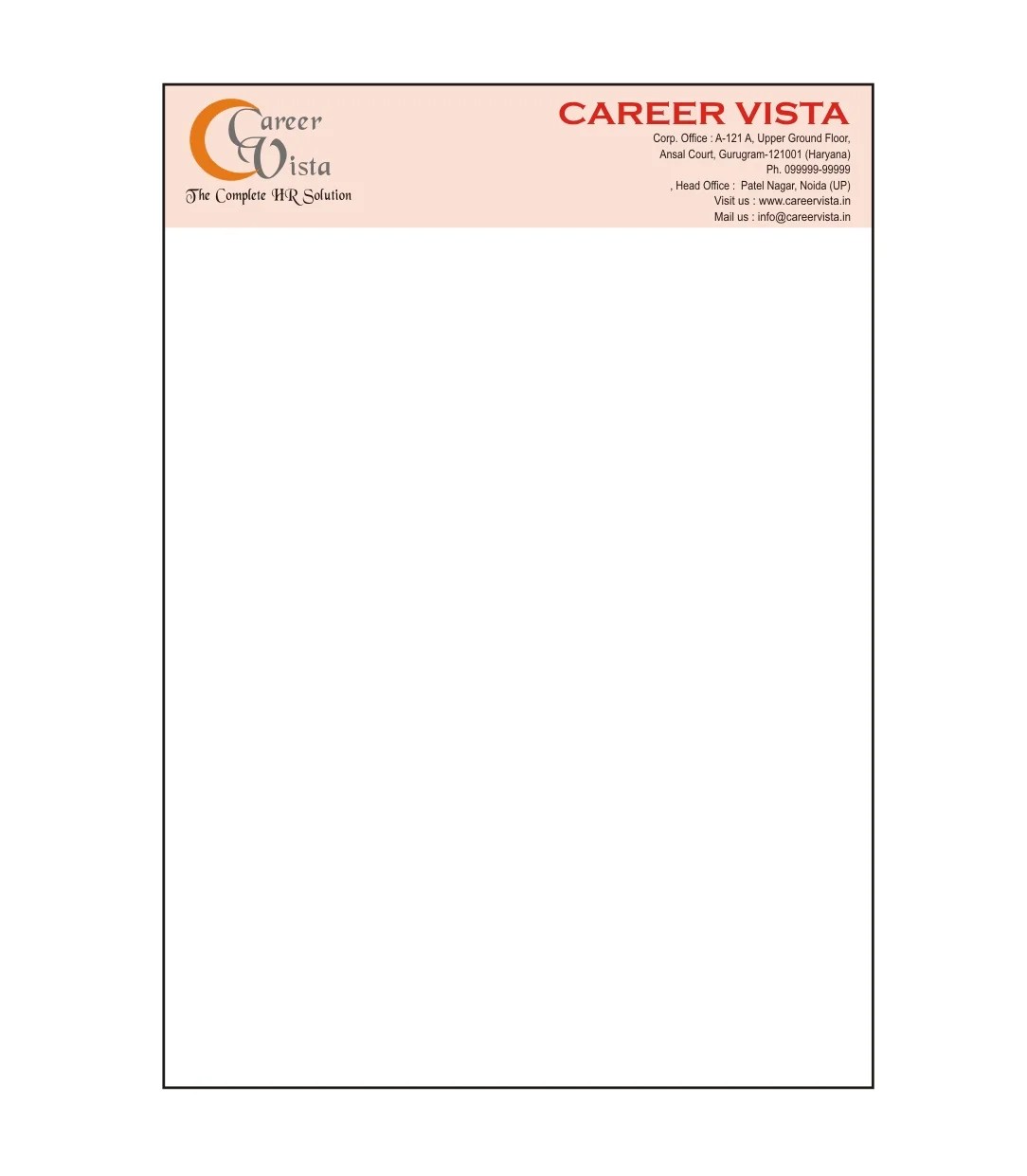 Customised Company Office Letter Head/Pad A4 Size Bond/Dio Paper