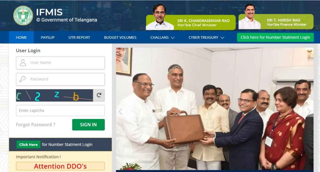 IFMIS Telangana Portal Login 202122 Download TS Employee Pay Slip