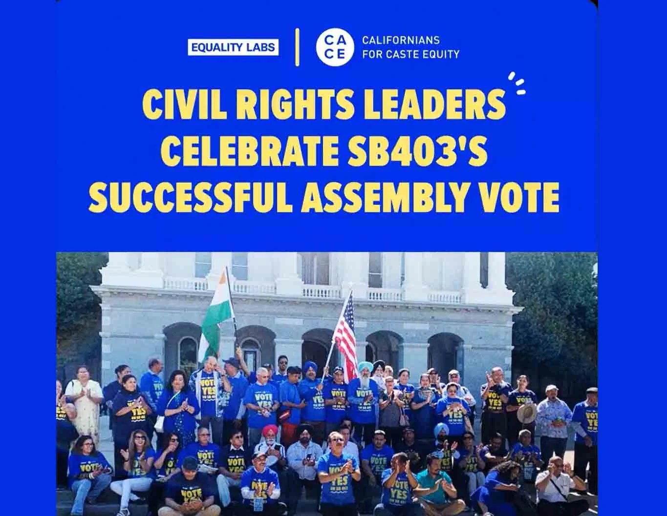 California Passes AntiCaste Bill IndiaWest Journal News