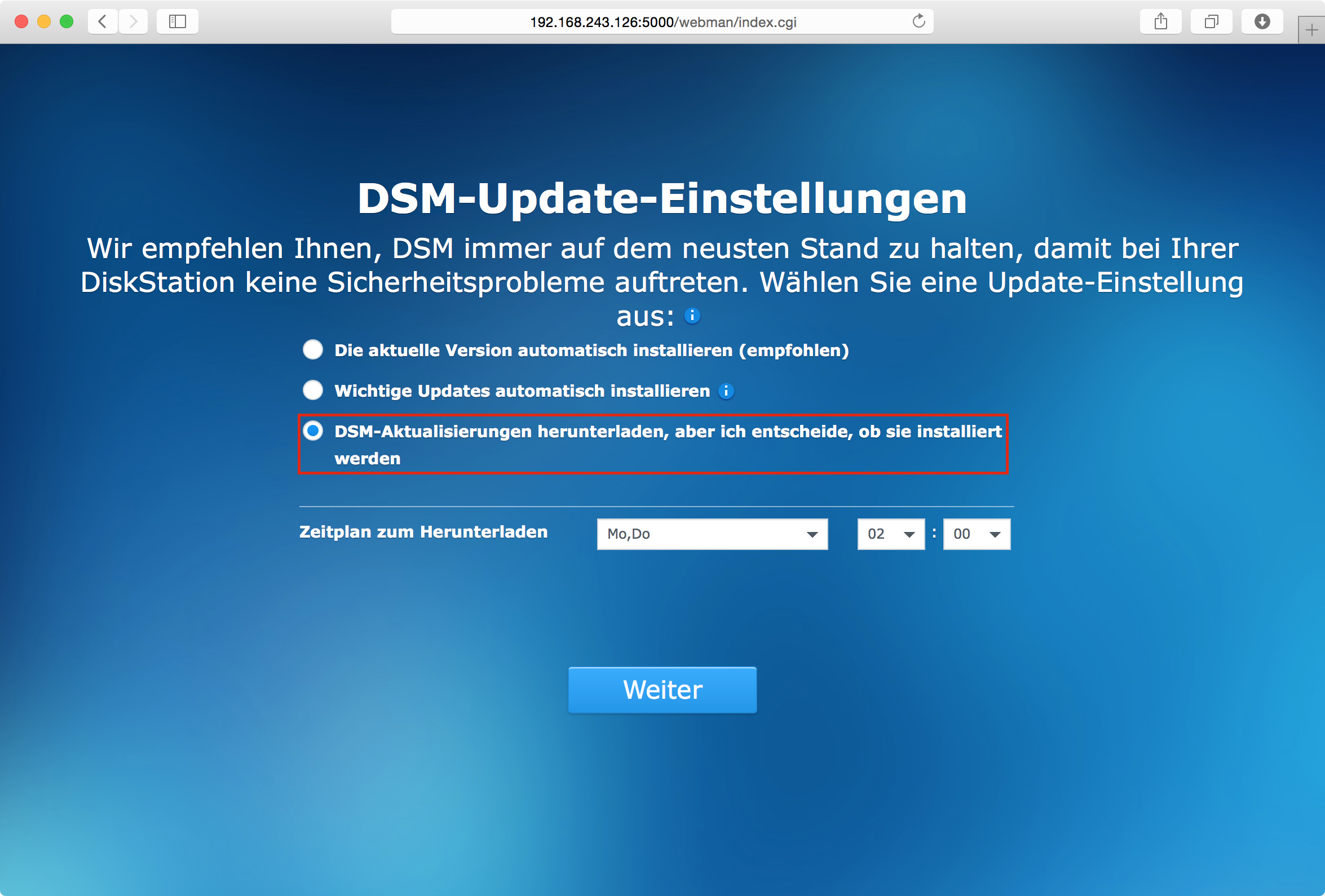 XPEnology DSM 5.25565 Update 2 in VirtualBox installieren