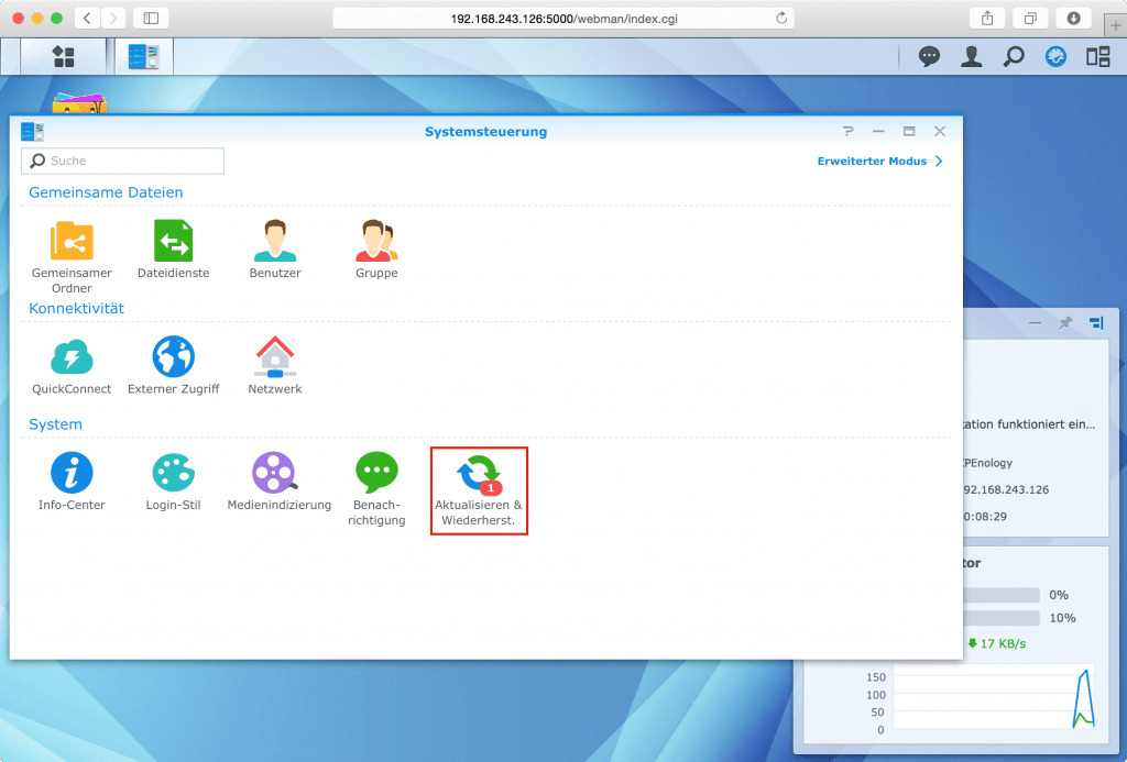 XPEnology DSM 5.25565 Update 2 in VirtualBox installieren