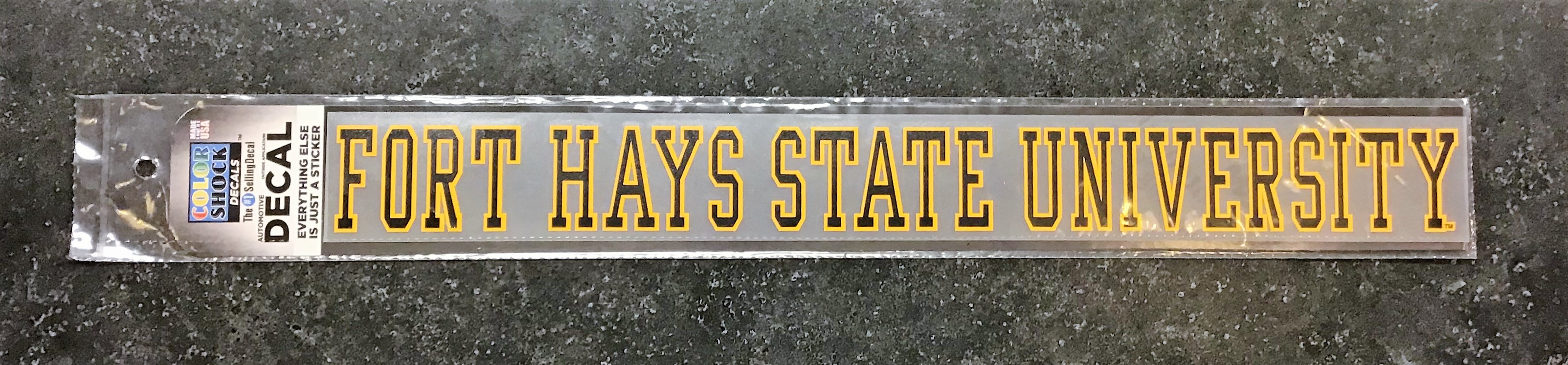 Fort Hays State University Strip Decal, CDI Color Shock