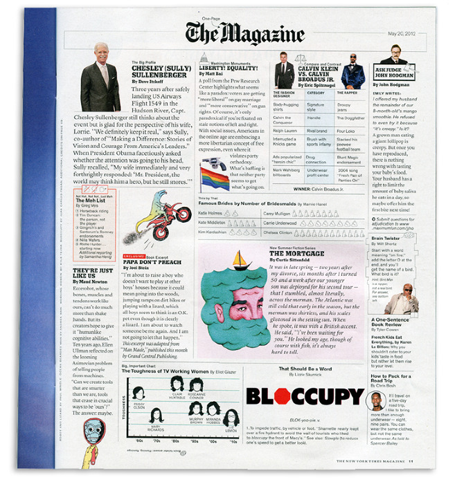 New York Times OnePage Magazine Reviewed in RegularSized Print