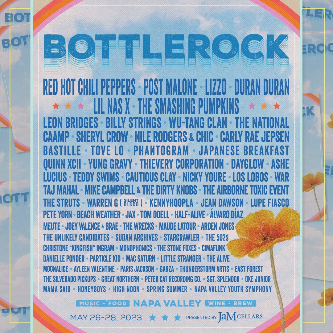Conoce el lineup del BottleRock Festival 2023