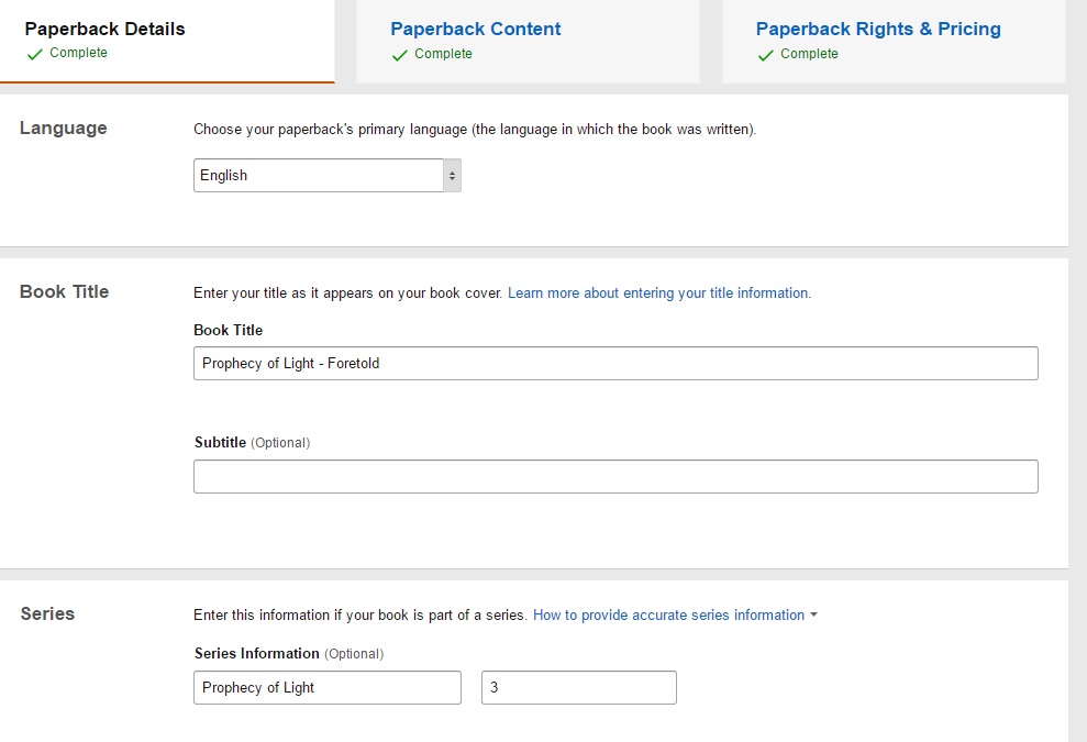Trying Amazon’s New Print Book Options Celebrating Independent Authors