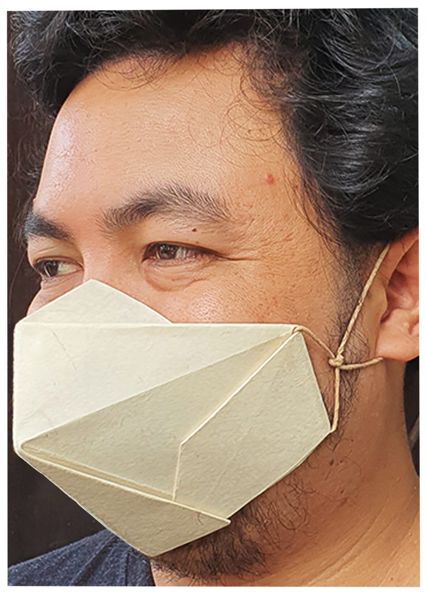 (LARGE50 Pcs.) 100 Biodegradable Abaca Origami Face Mask Indigenous PH