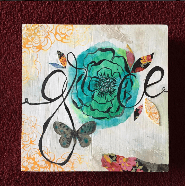 Grace Wall Art Indigojade Art by Lisa Hetrick