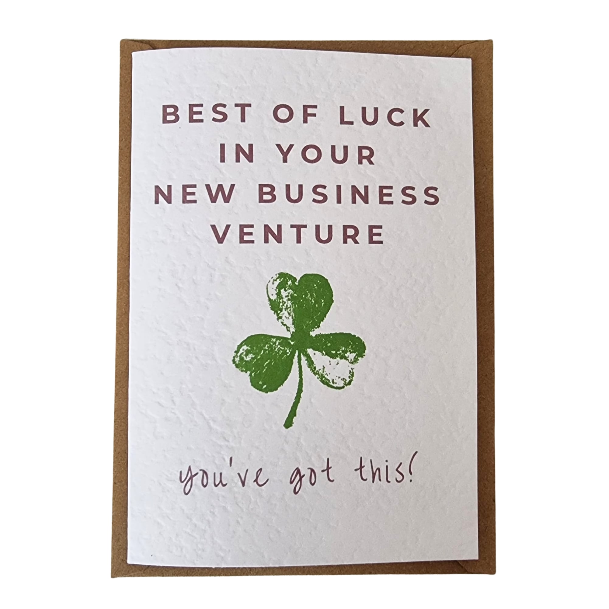 Congratulations New Business Venture Card Indigo Joy