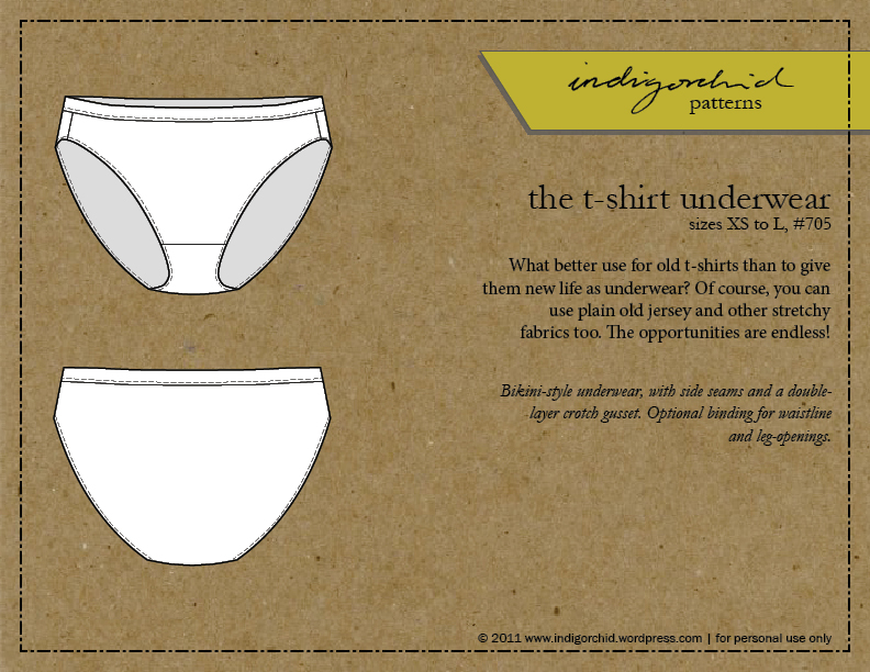 sewing underwear the (free) pattern [defunct] indigorchid