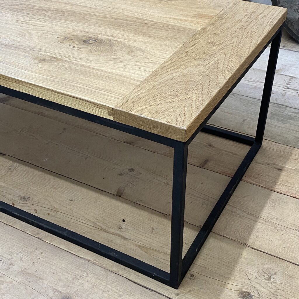 Oak Top Coffee Table Indigo Sprout
