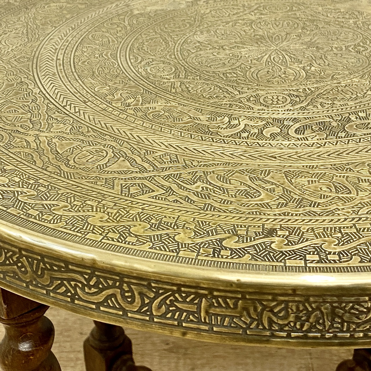 Brass Top Table Indigo Sprout