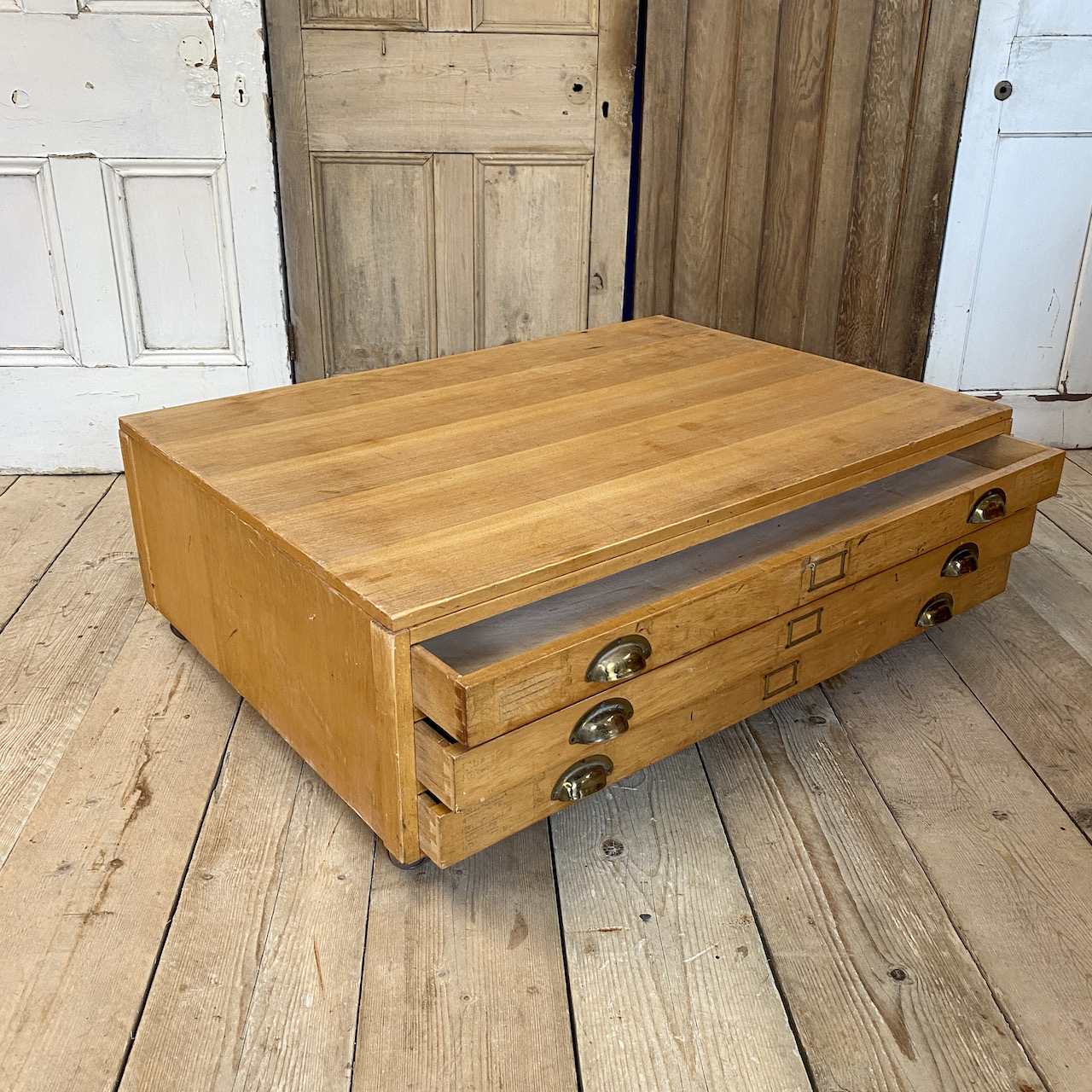 Plan Chest Coffee Table Unique and Reclaimed Furniture Indigo Sprout
