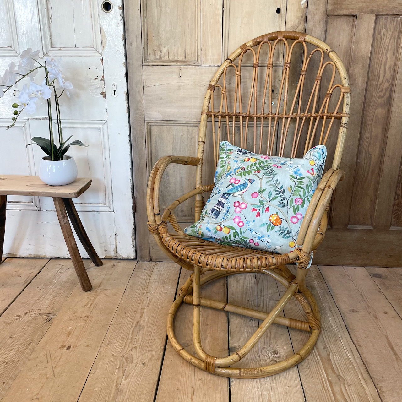 Bamboo Armchair Vintage Bamboo Furniture Indigo Sprout