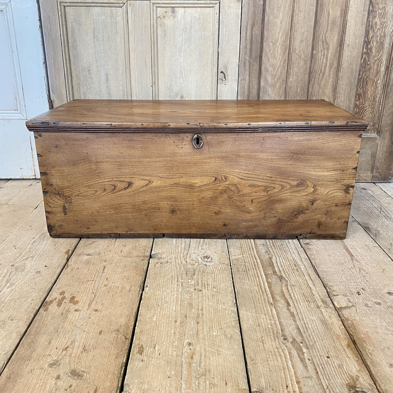 Antique Wooden Chest Eighteenth Century Furniture Indigo Sprout