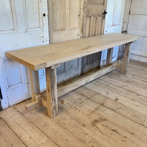 Handmade Oak Dining Table Rustic Oak Furniture Indigo Sprout