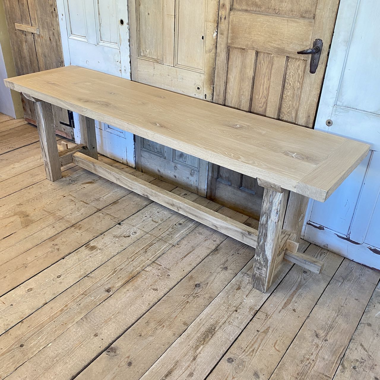 Handmade Oak Dining Table Rustic Oak Furniture Indigo Sprout