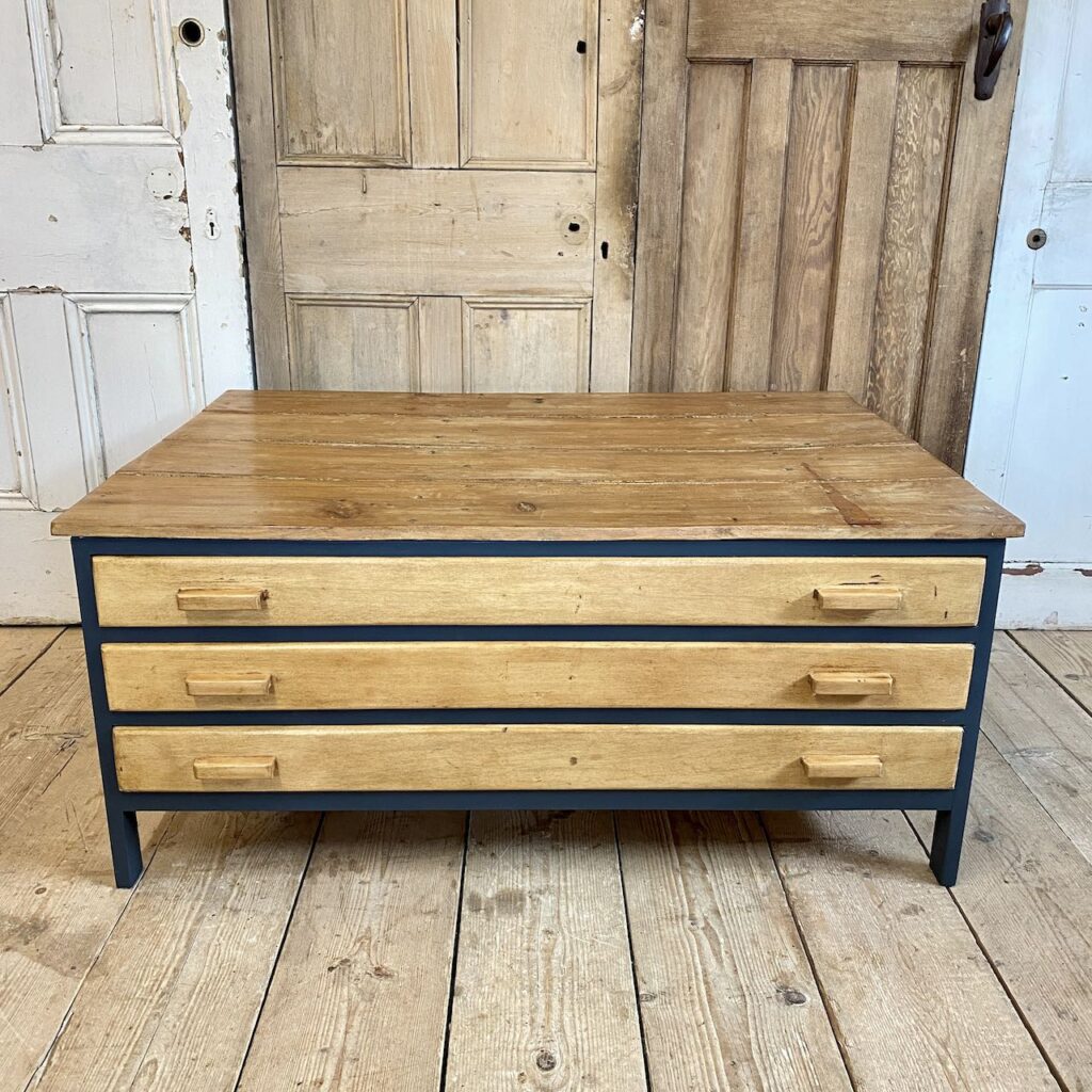 Painted Plan Chest Coffee Table Plan Chest Coffee Tables Indigo Sprout