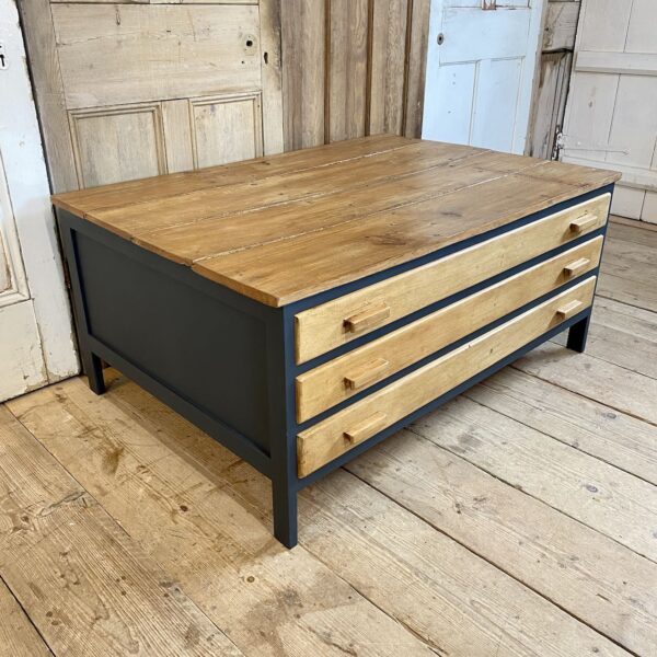 Painted Plan Chest Coffee Table Plan Chest Coffee Tables Indigo Sprout