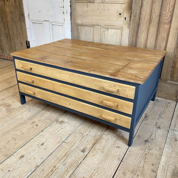 Painted Plan Chest Coffee Table Plan Chest Coffee Tables Indigo Sprout