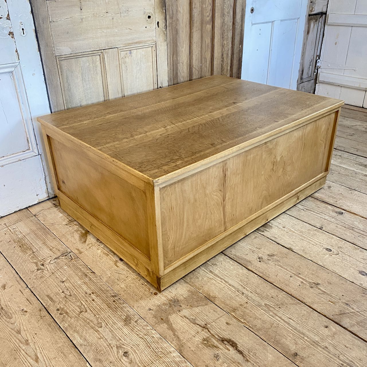 Plan chest Coffee Table Vintage Utility Furniture Indigo Sprout