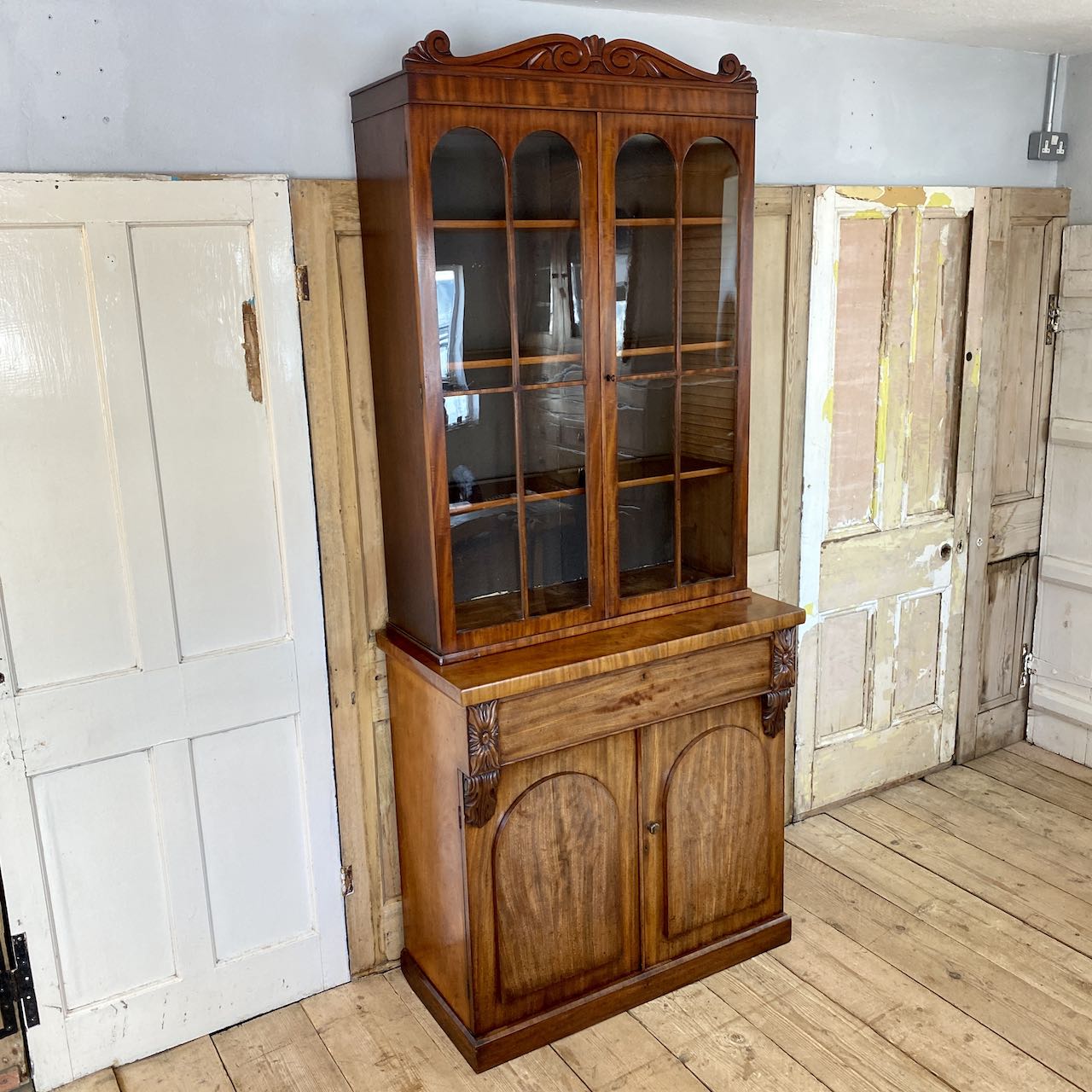 Mahogany Library Bookcase Antique and Vintage Furniture Indigo Sprout