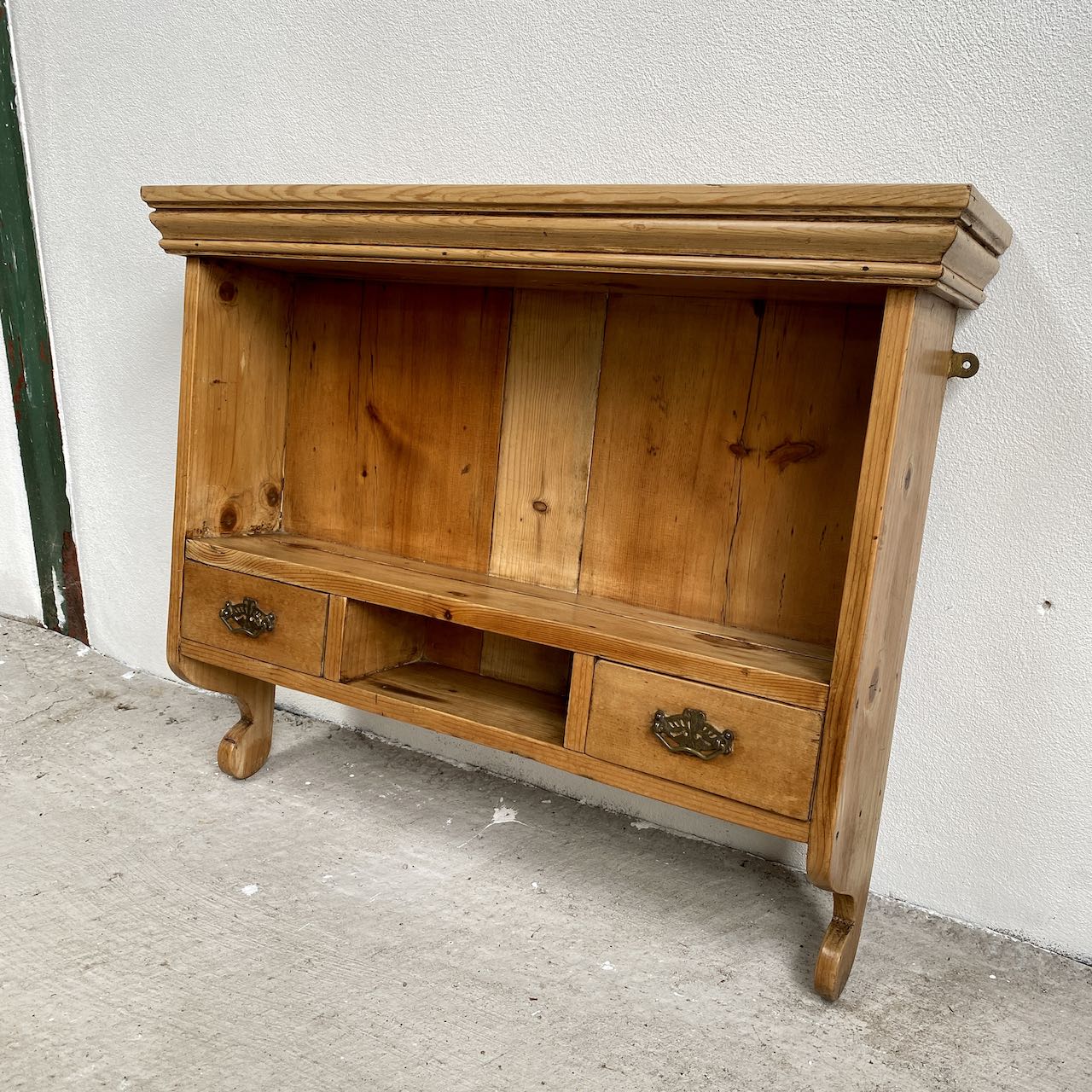 Pine Wall Shelf Antique Pine Indigo Sprout