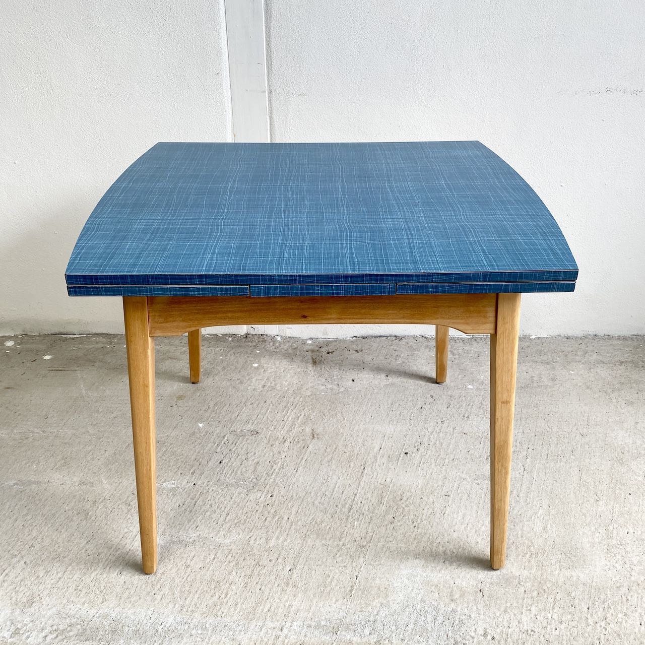Blue Formica Table 1960s Formica Indigo Sprout