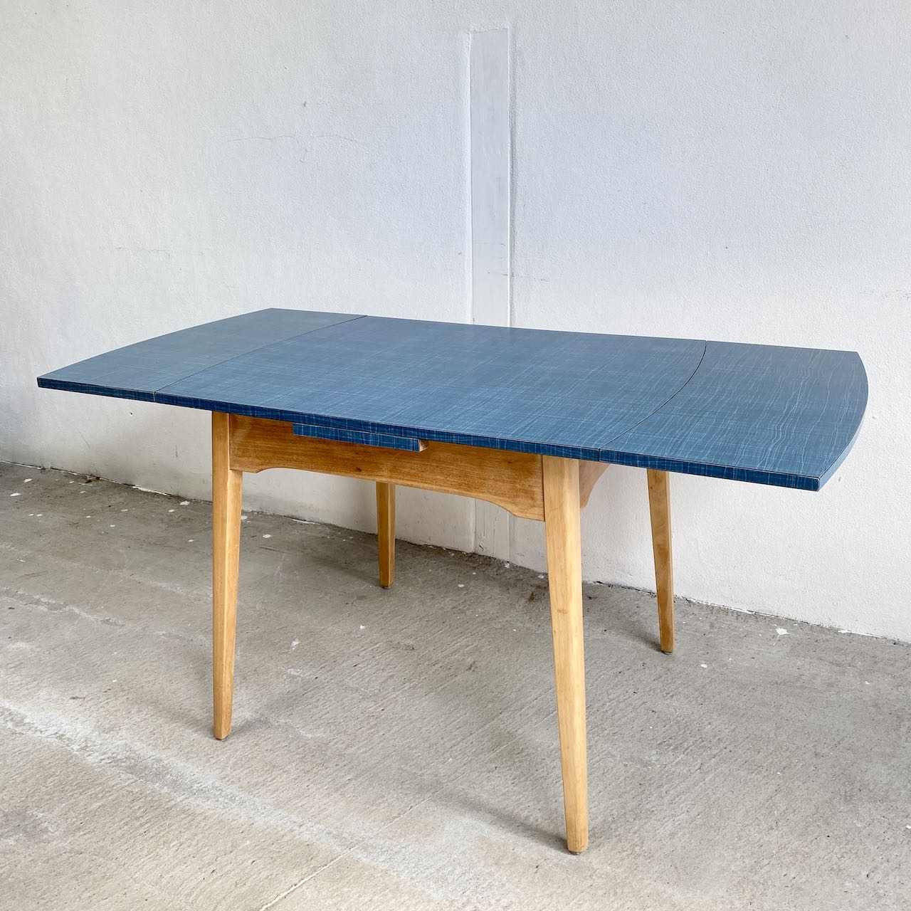 Blue Formica Table 1960s Formica Indigo Sprout