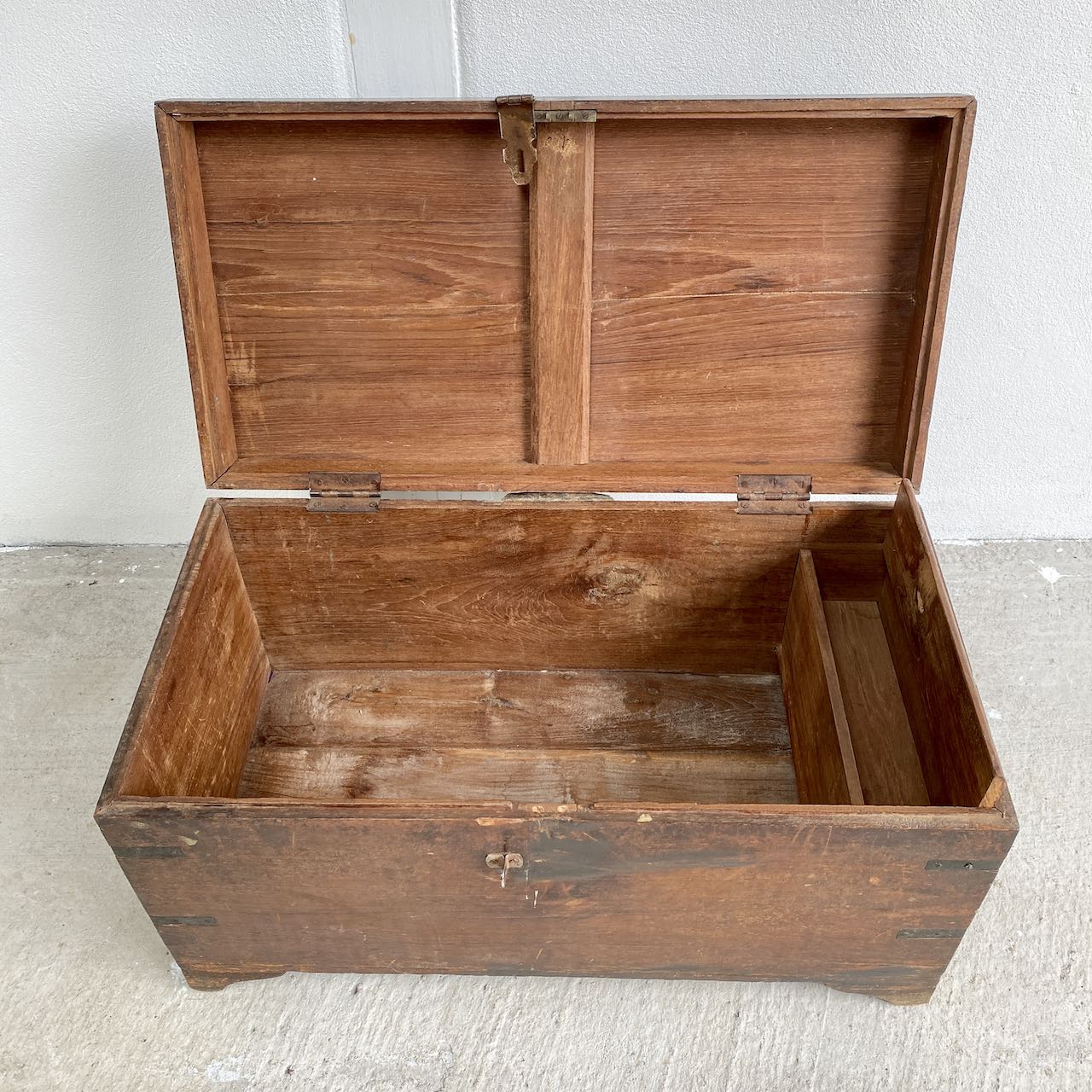 Vintage Wooden Trunk Antique Trunks Indigo Sprout