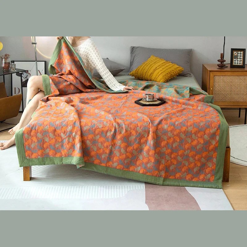 Kingsize Nordic Ethnic Cotton Floral Bedspreads 3 Designs & Sizes
