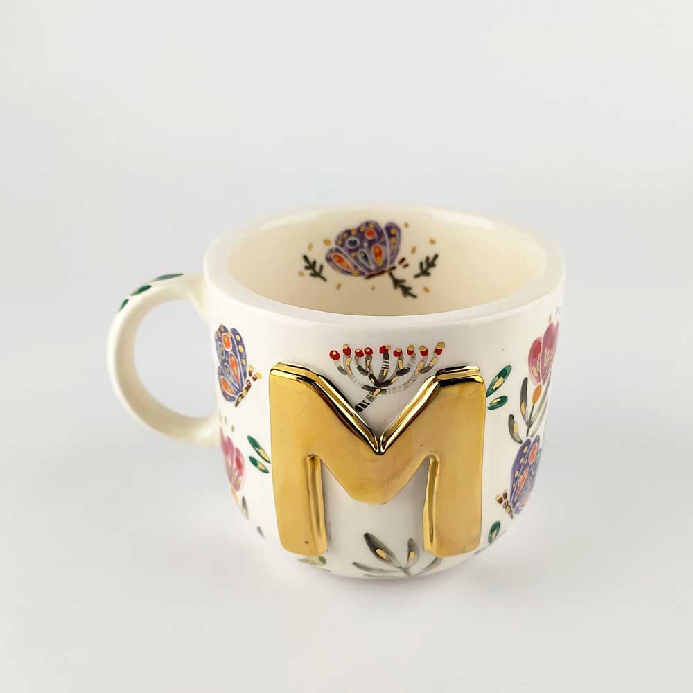 Mug Letter M Indofemme