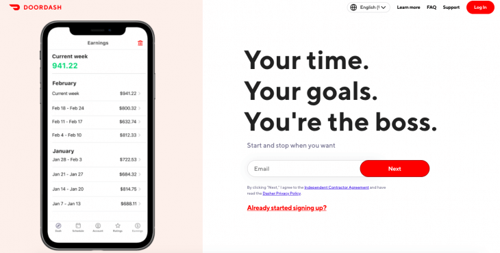 Penawaran Baru Dirilis: Program Afiliasi “Program Akuisisi Pengemudi Doordash” -