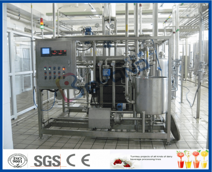 1000 Liter / Jam Pabrik Pengolahan Susu Dengan Alat Pasteurisasi Susu