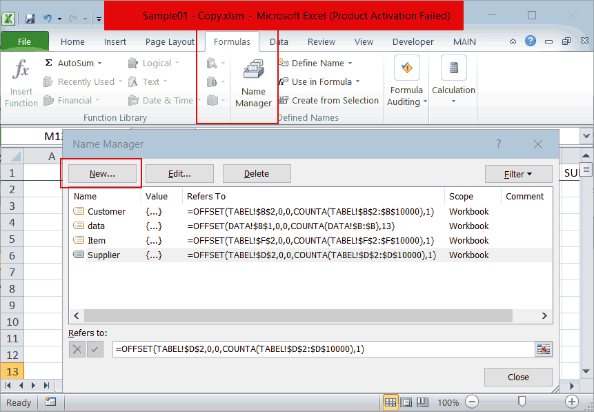 Membuat laporan hutang piutang dan stok di Excel part 1