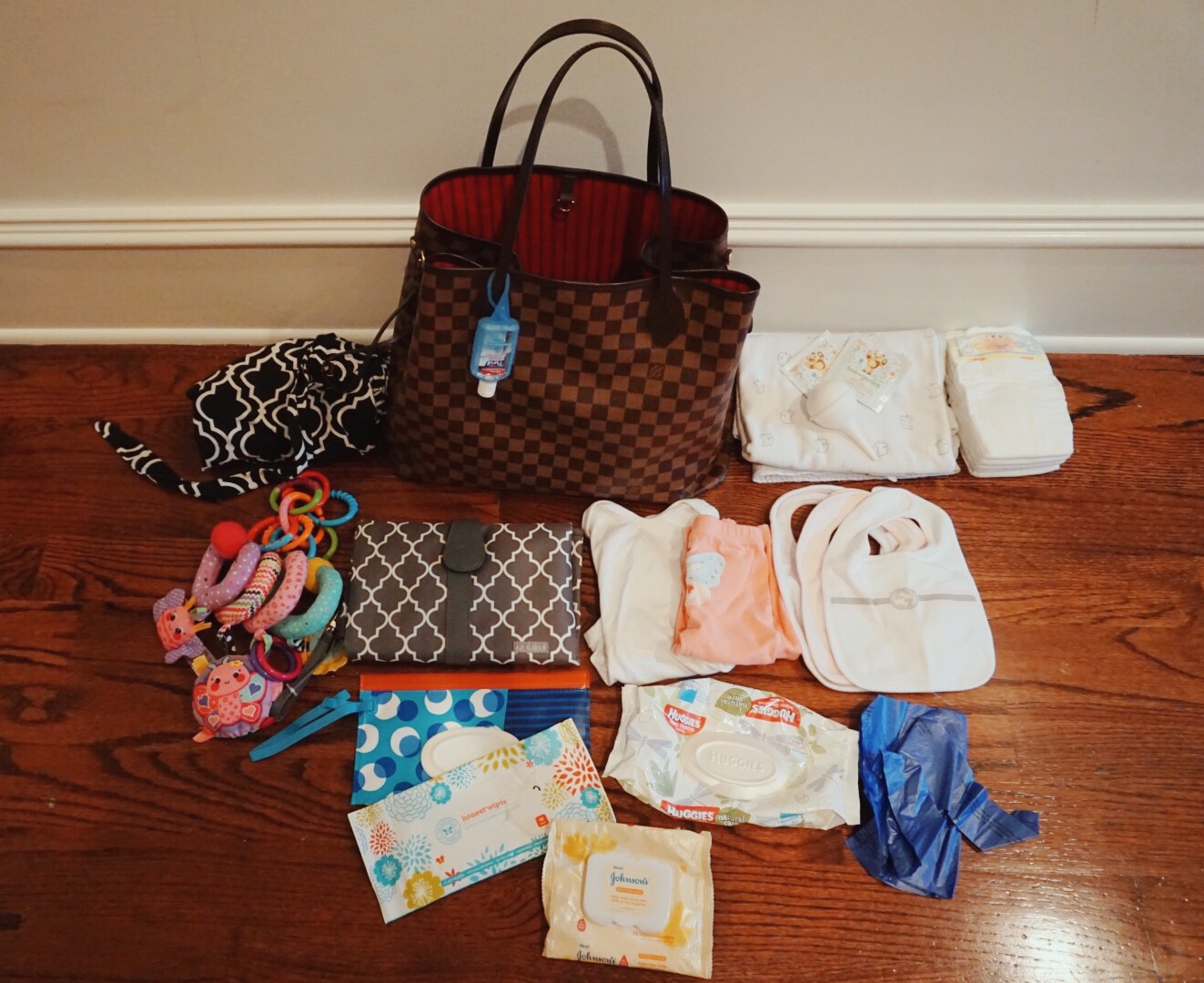 Using Louis Vuitton Neverfull As Diaper Bag