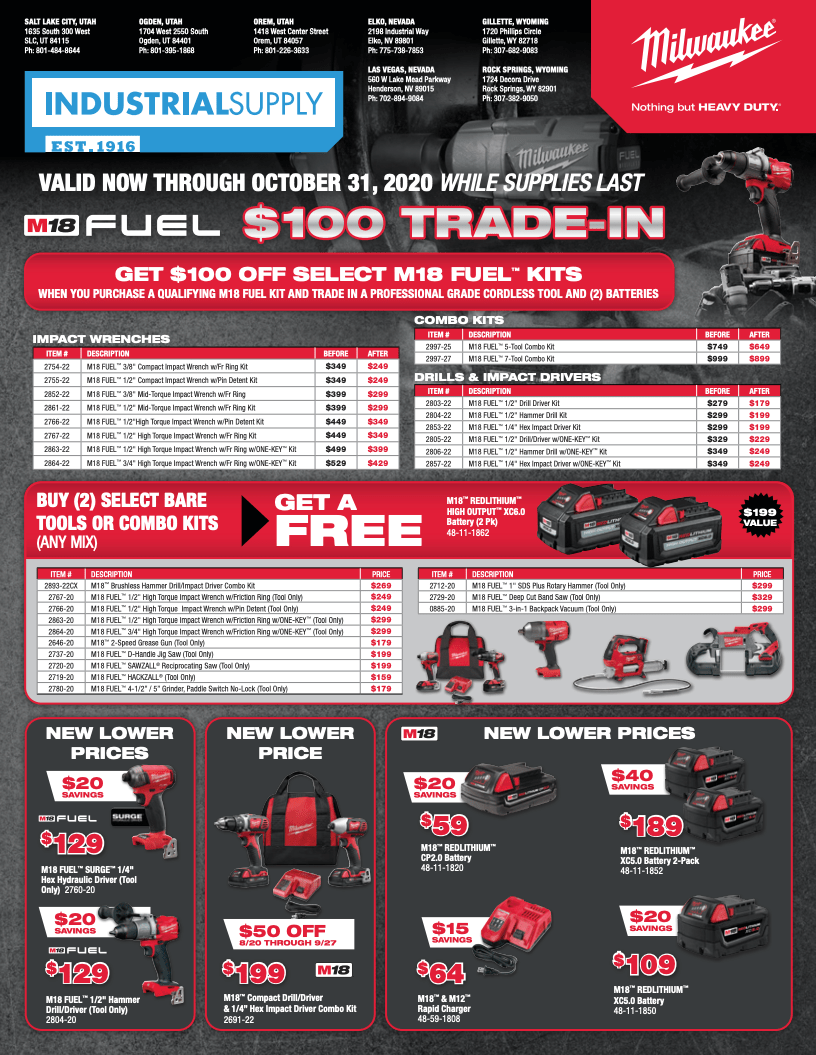Vendor Promotional Flyers » Industrial Supply Company