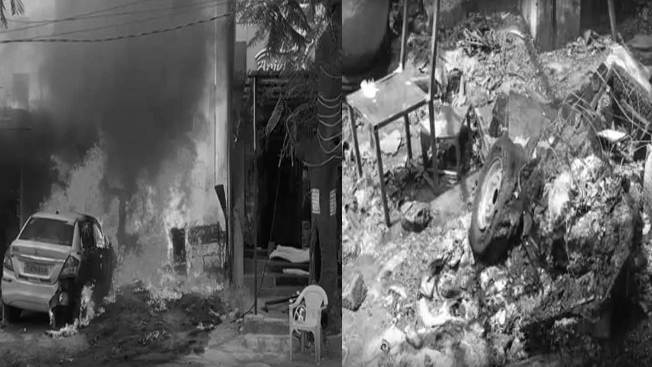 Massive Fire in Mechanic Shop at Borabanda INDToday