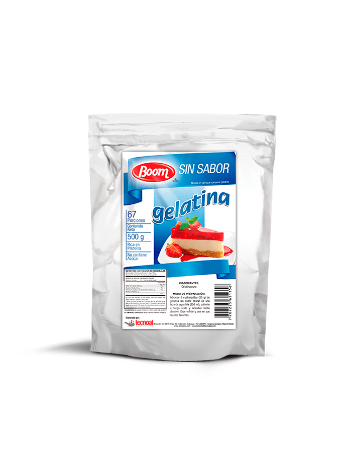 GELATINA SIN SABOR X 500g Inducoal
