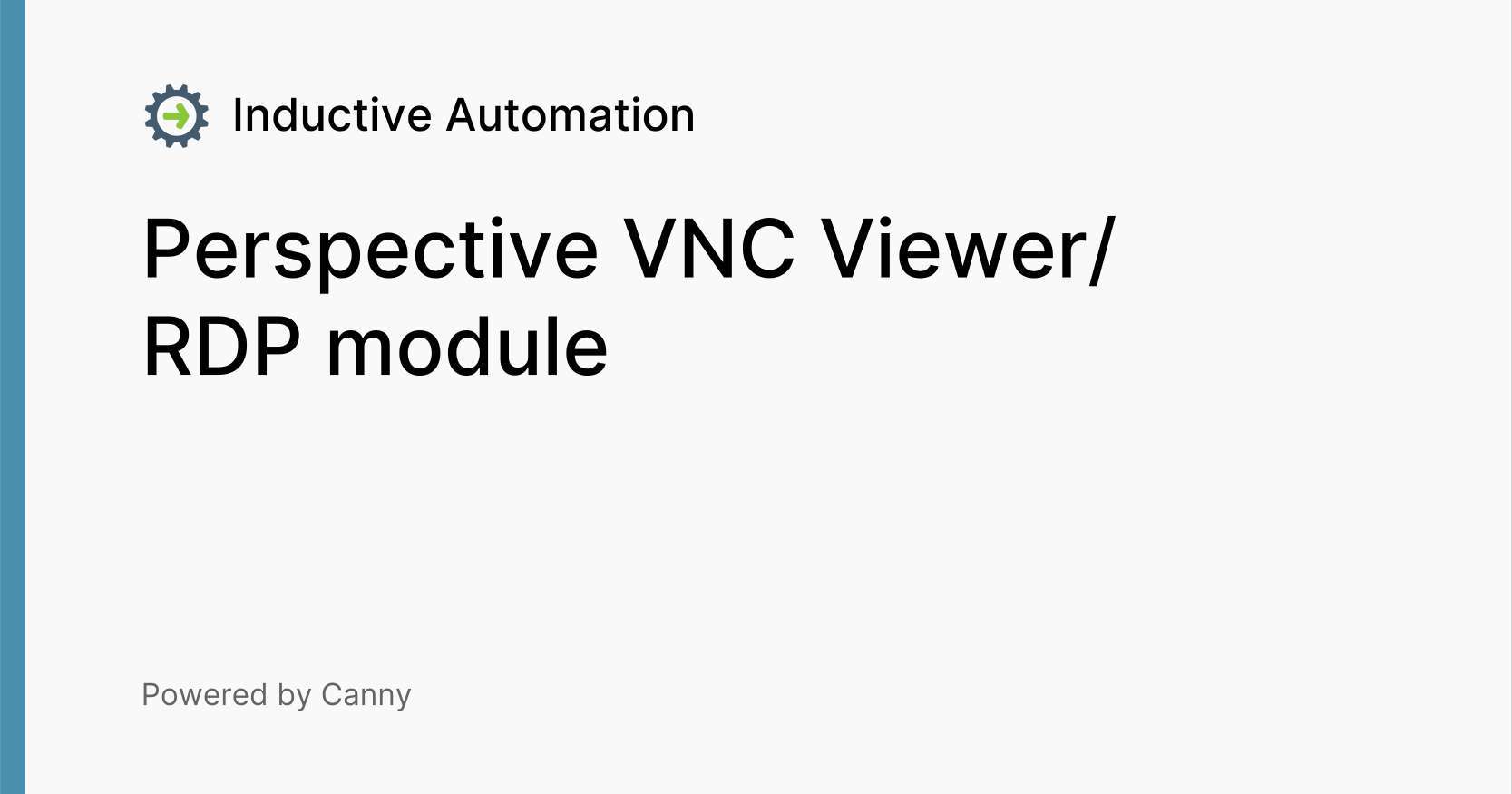 Perspective VNC Viewer/RDP module Voters Inductive Automation